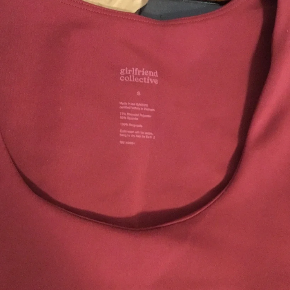 Girlfriend Collective rust  work out top. - Picture 2 of 5